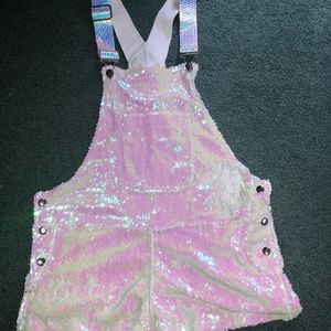 Jackalope Land Worn once Sequin Jumpsuit